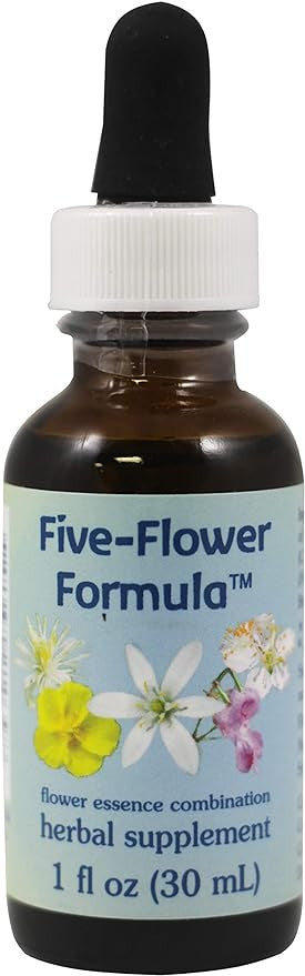 Five Flower Formula Herbal Supplement Dropper By Flower Essence - 1 Oz